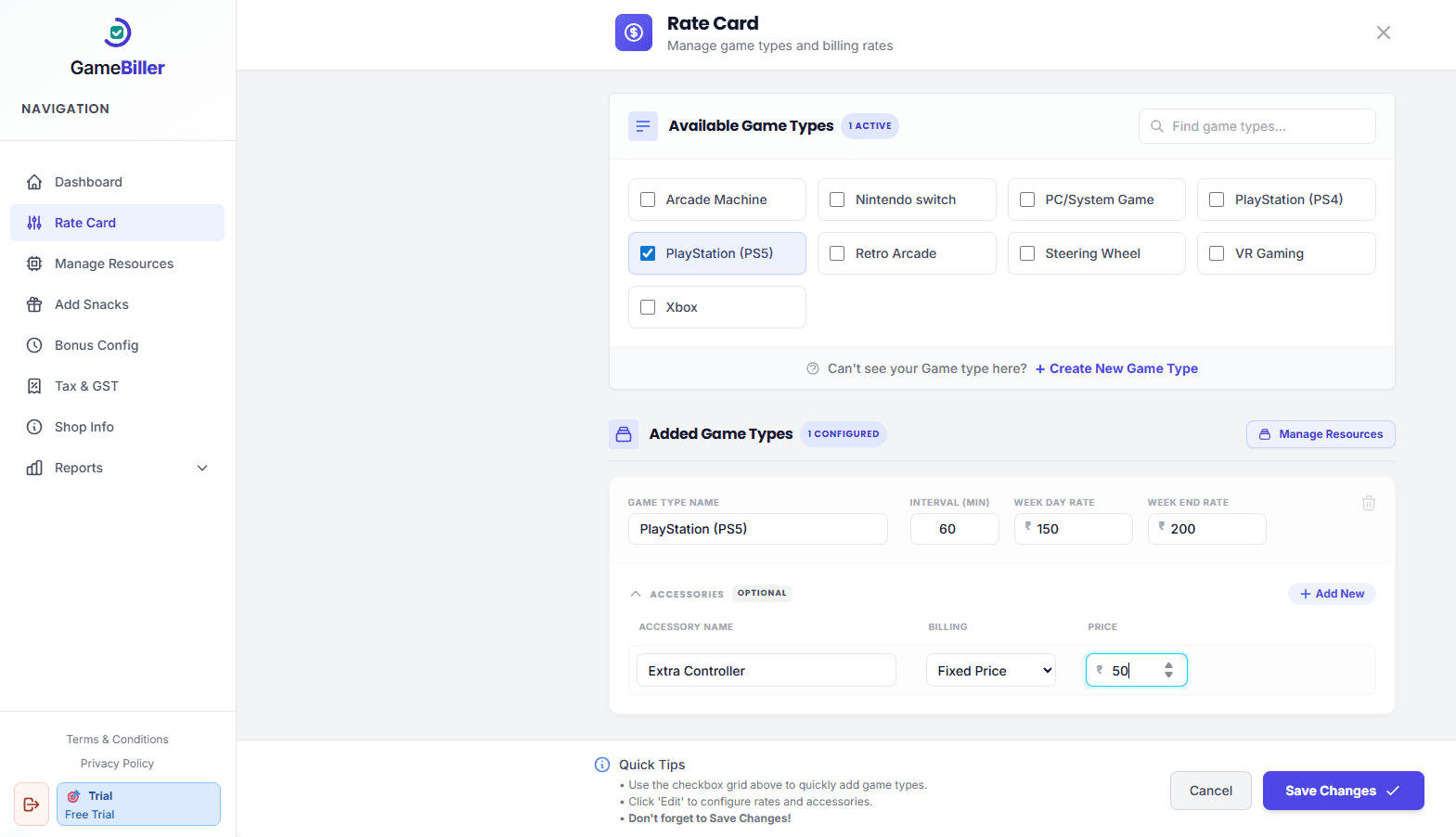 GameBiller screenshot 6
