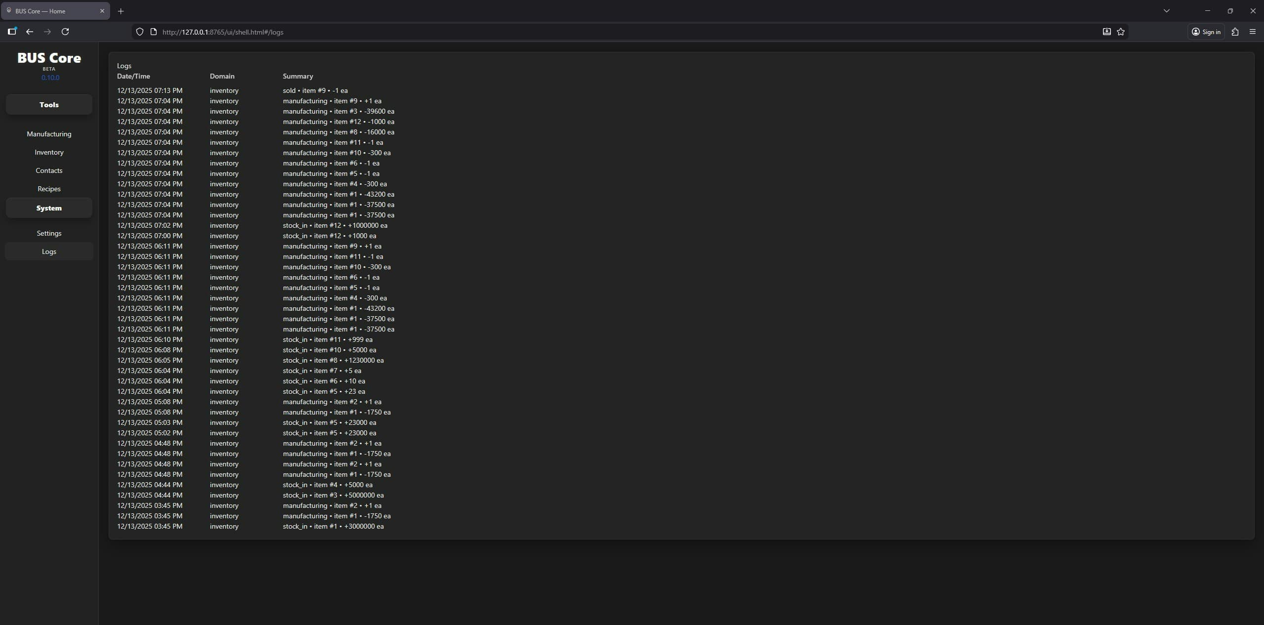 BUS Core screenshot 4