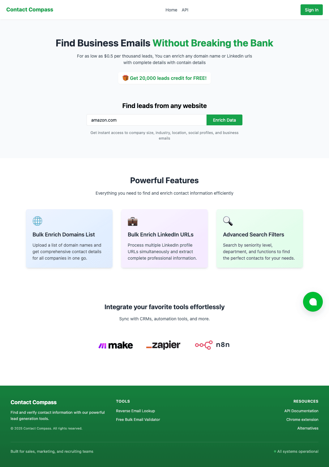 Contact Compass screenshot 1