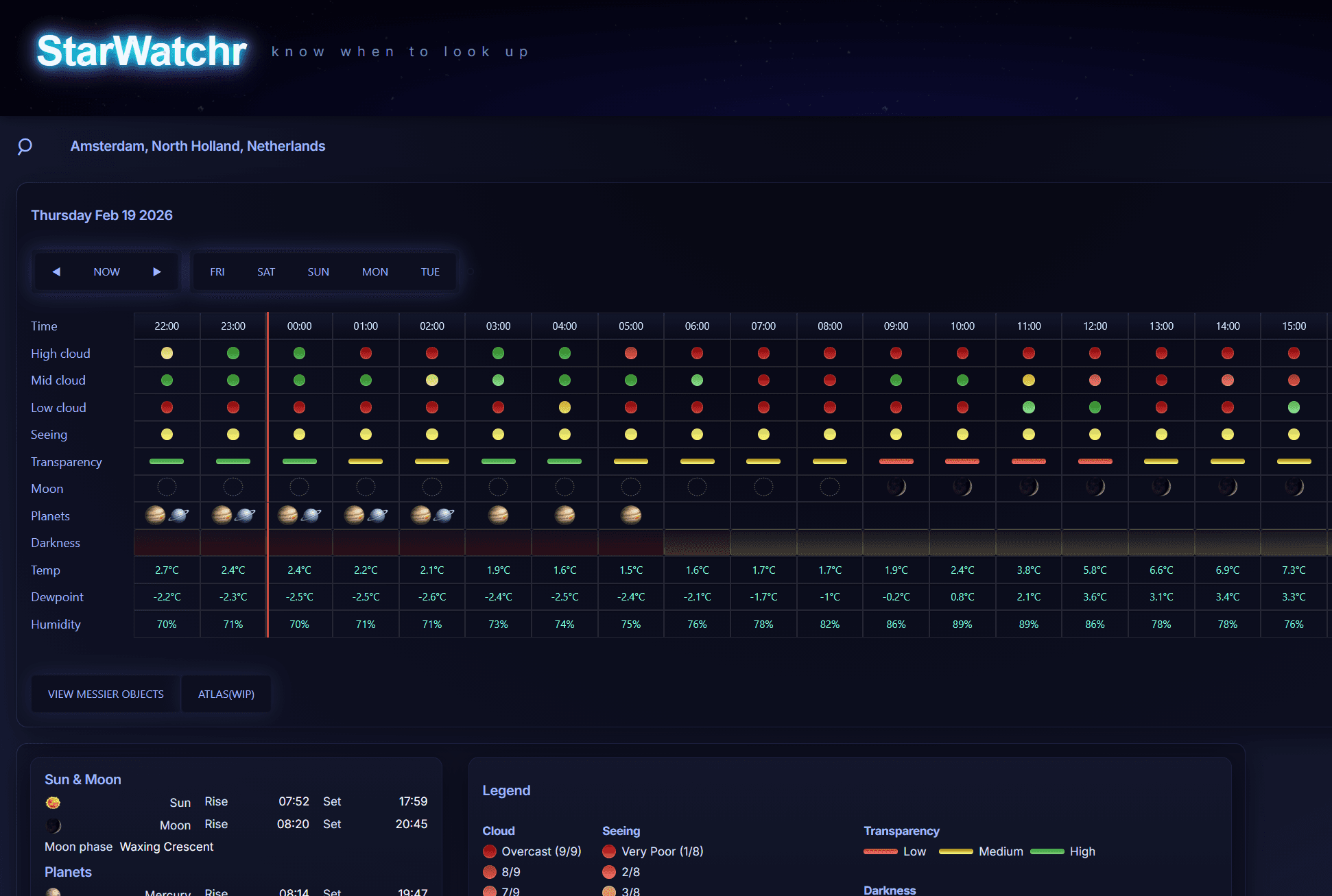 StarWatchr screenshot 1