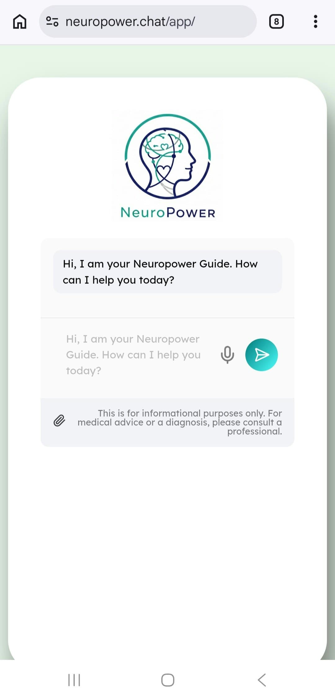 Neuropower Chat screenshot 2