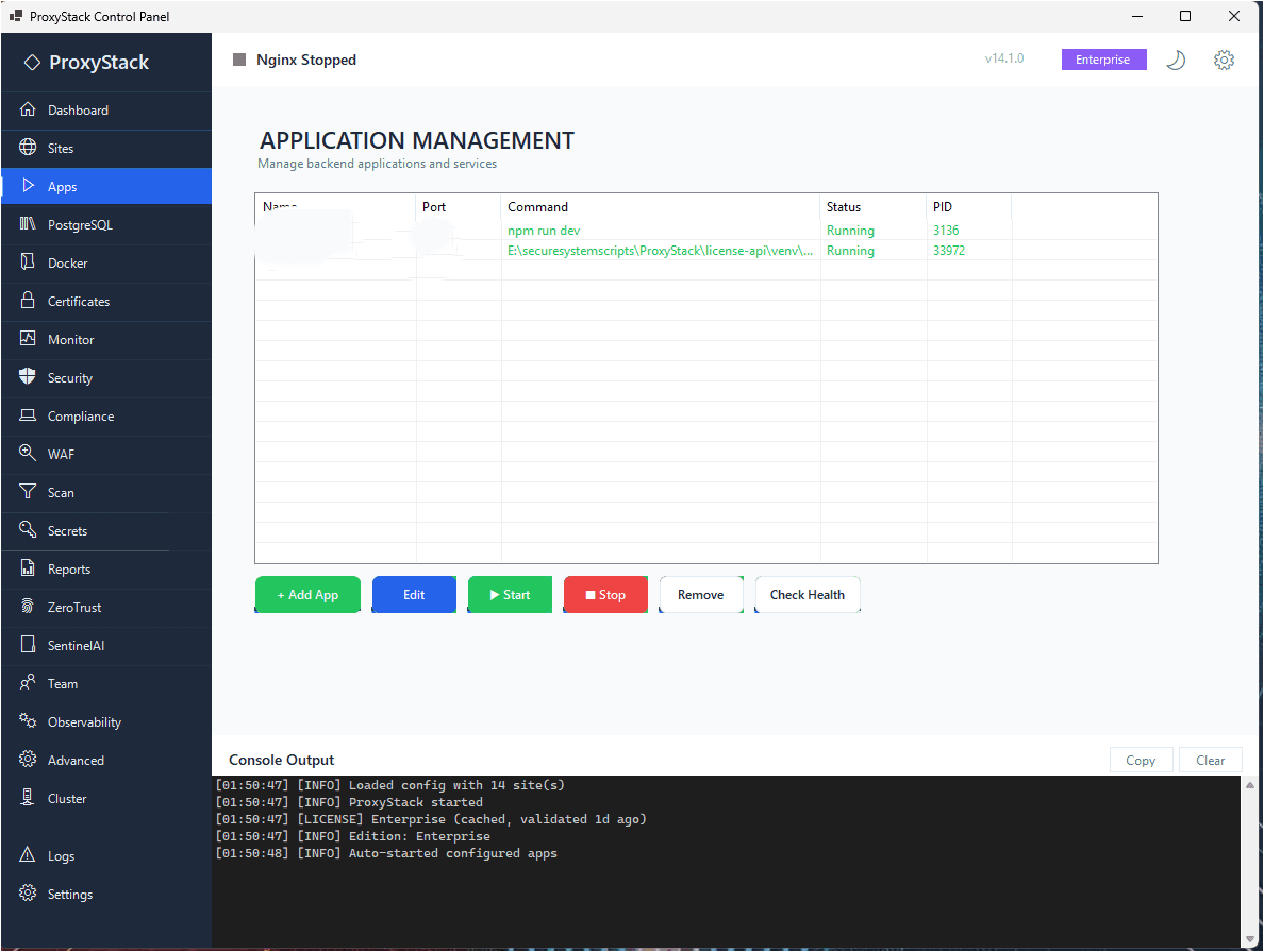 ProxyStack + SentinelAI screenshot 4