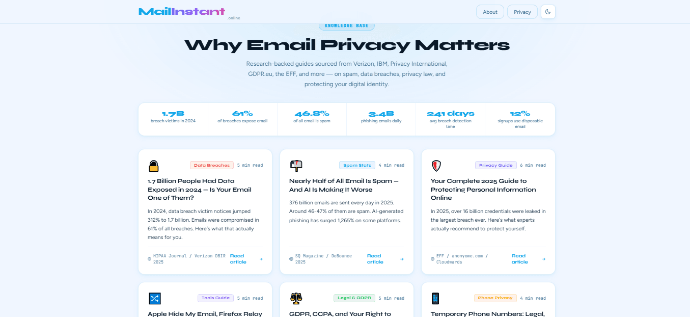 Mailinstant Free Temporary Email Address screenshot 4