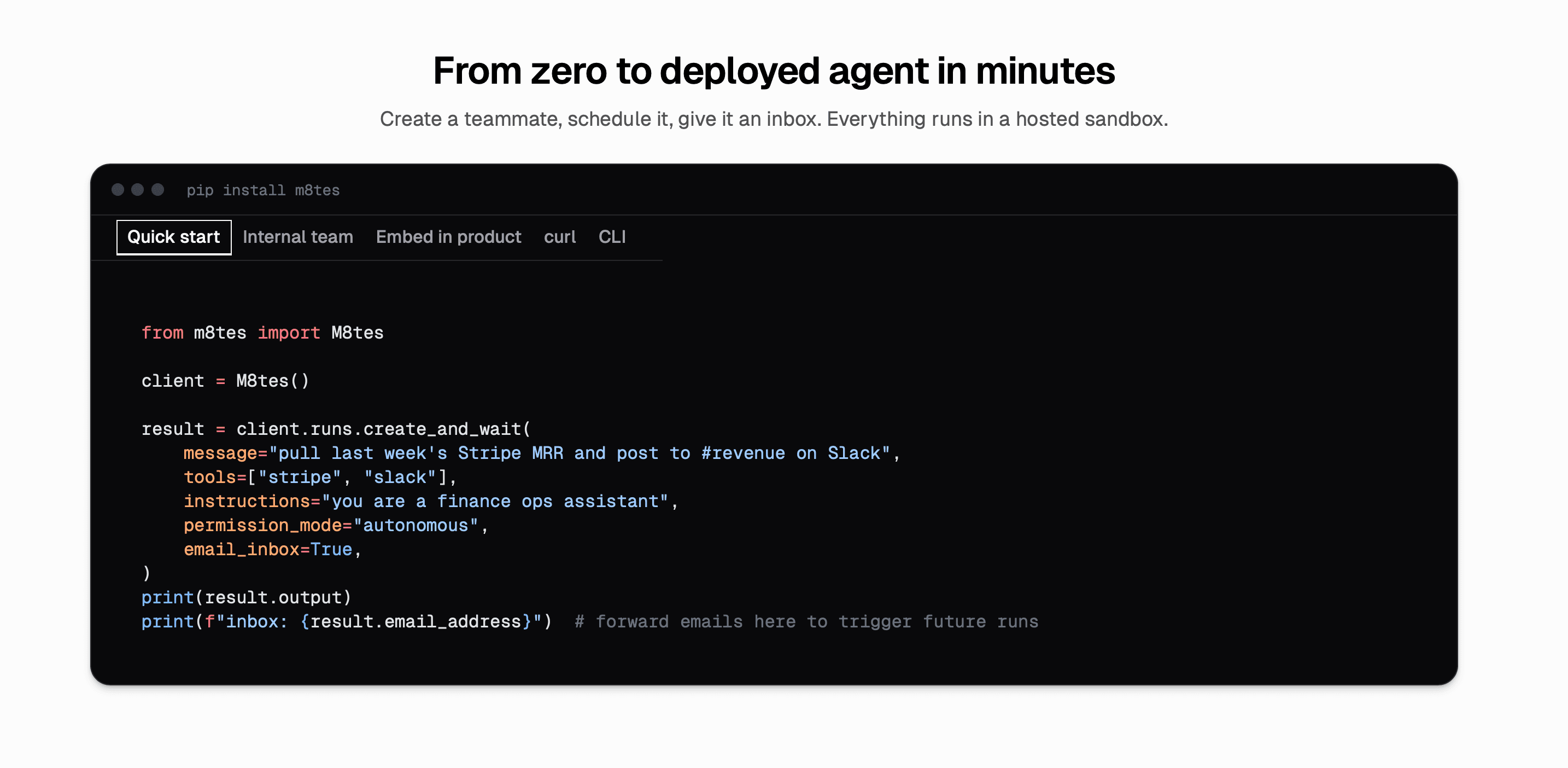 m8tes SDK screenshot 3