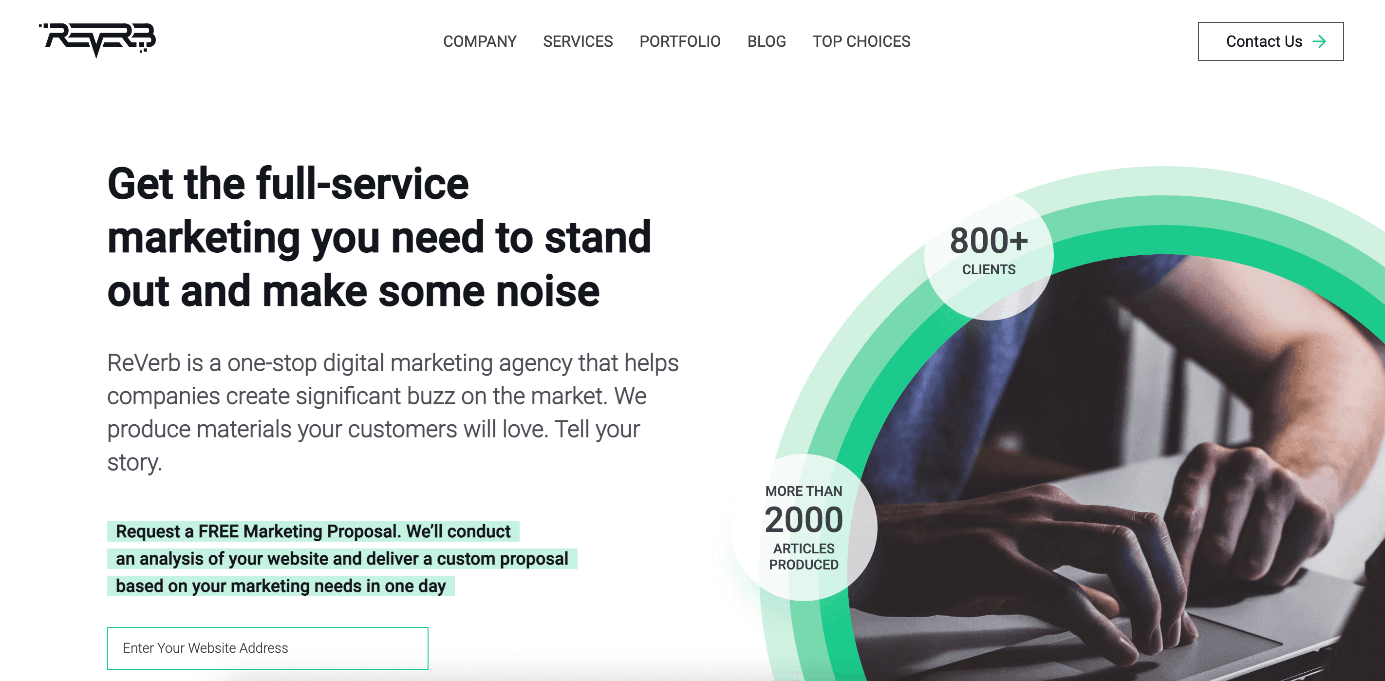 REVERB | Companies catalog screenshot 1