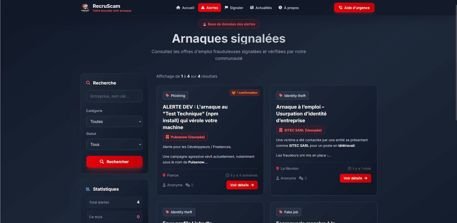 RecruScam screenshot 2