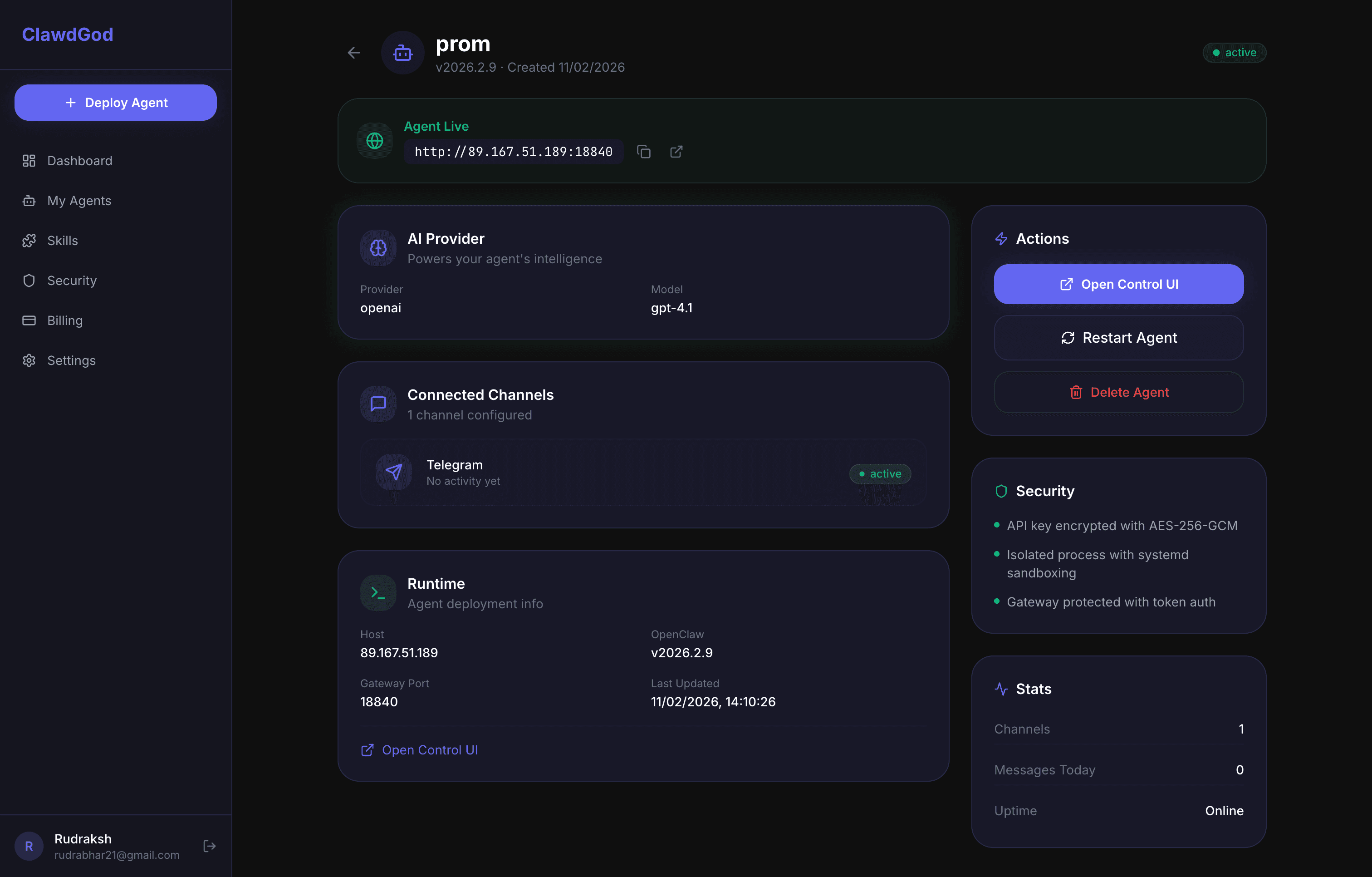ClawdGod screenshot 1