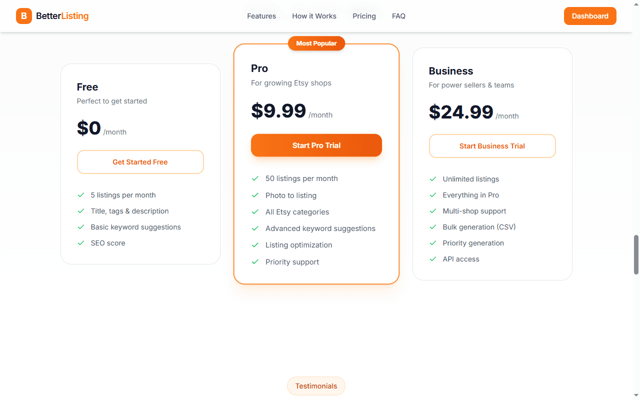 BetterListing screenshot 4