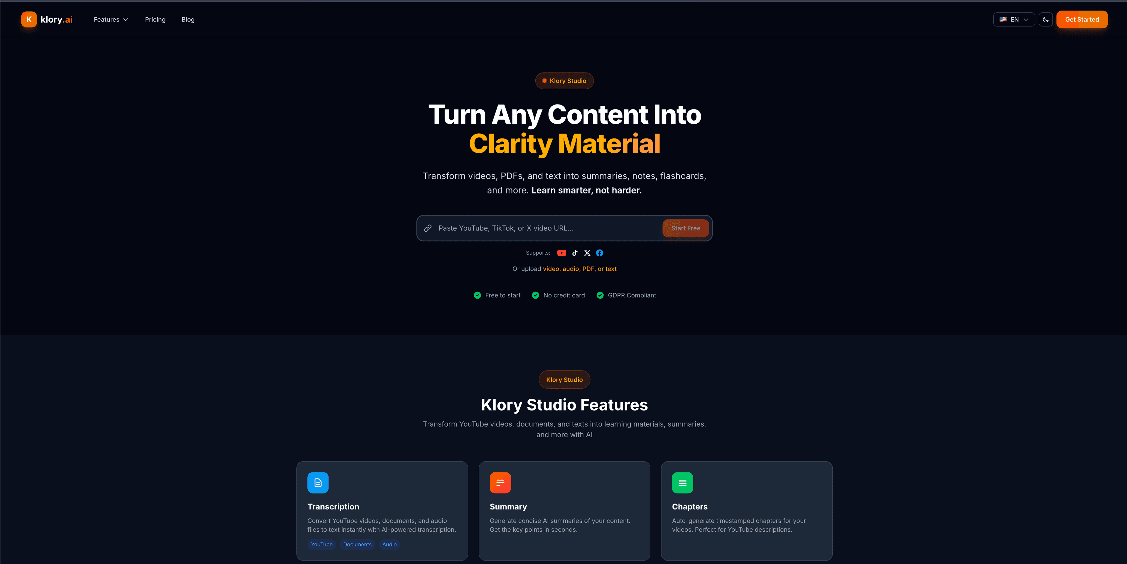 Klory.ai screenshot 2