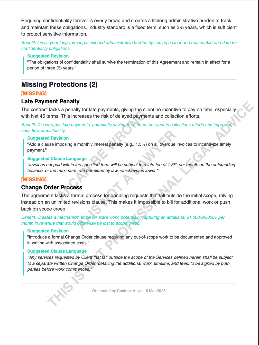 Contract Aegis - AI Contract Reviewer screenshot 4