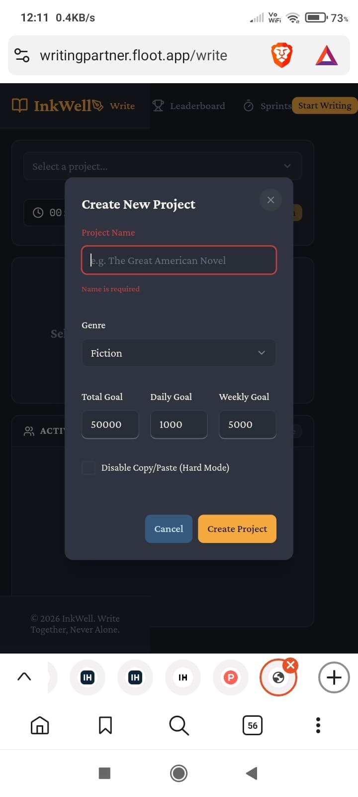 Inkwell screenshot 2