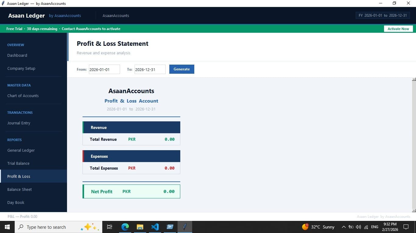 AsaanLedger screenshot 2