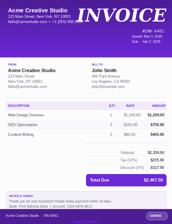 InvoicePro Invoice Generator screenshot 6