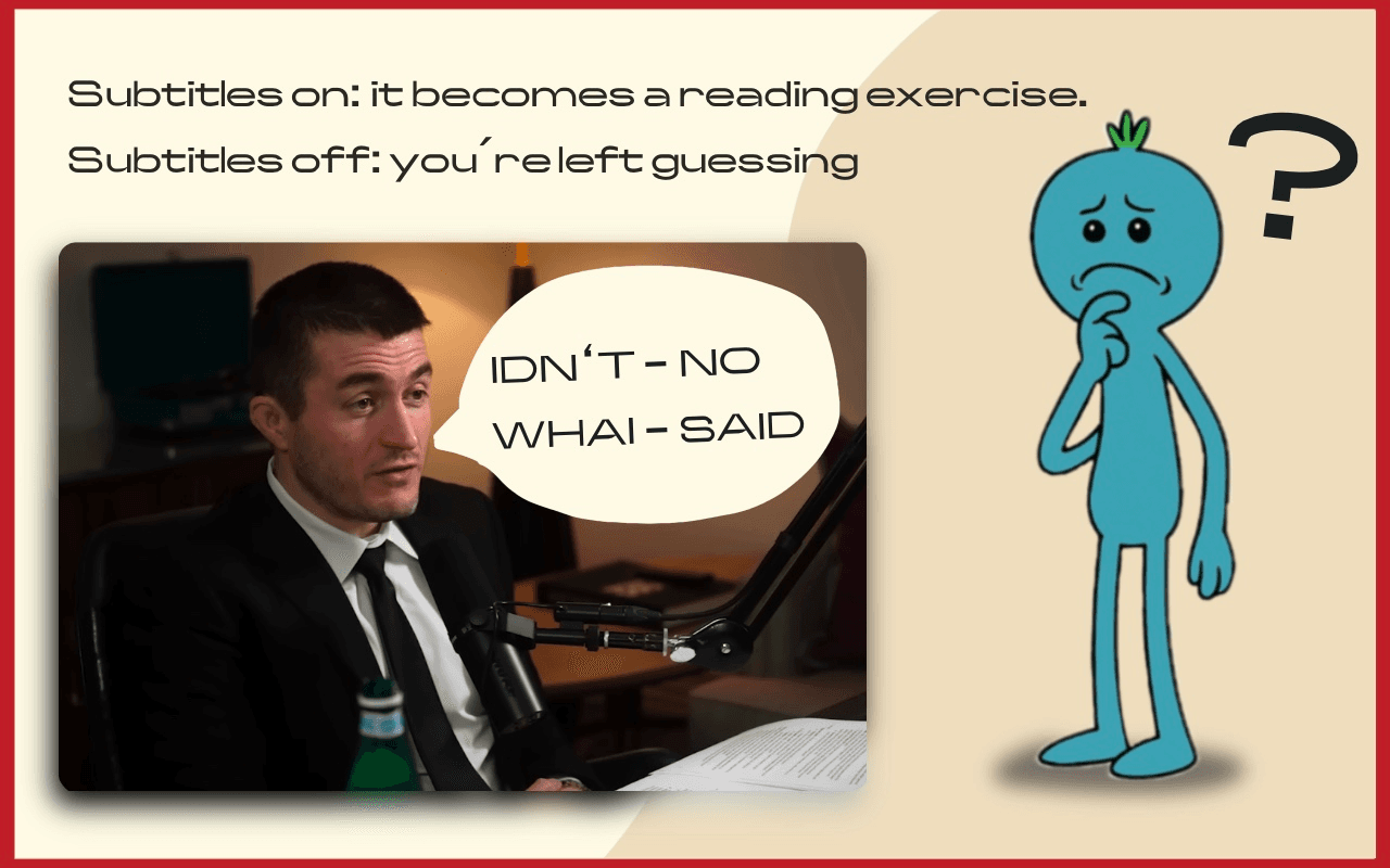 medium rare subtitle screenshot 2