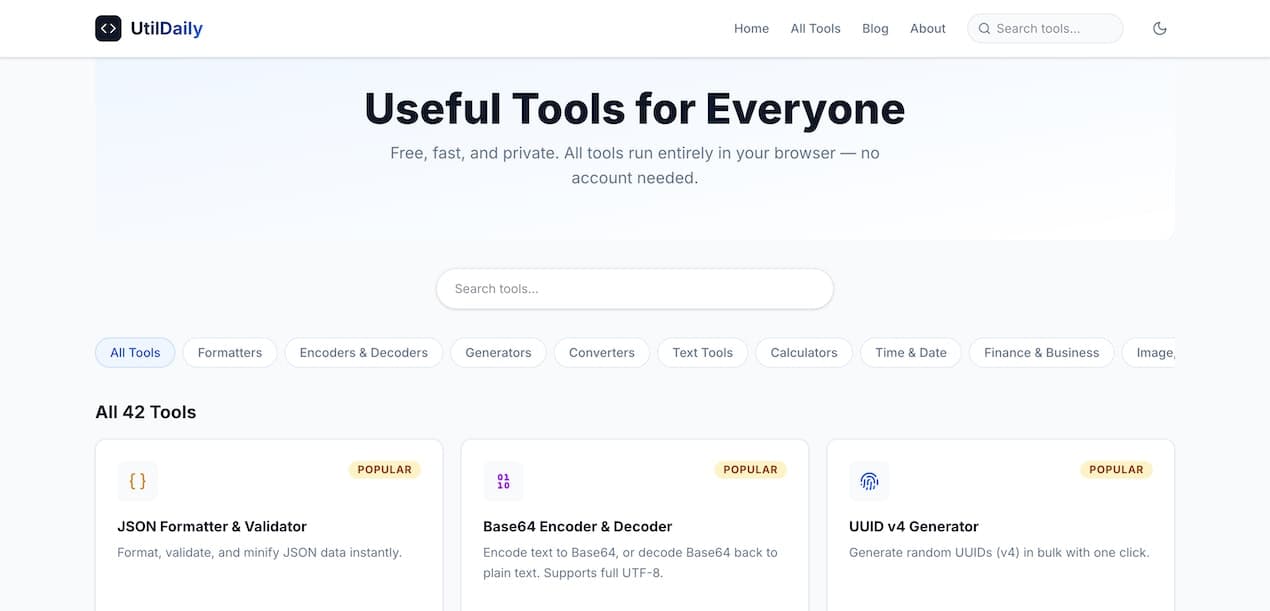 UtilDaily screenshot 1