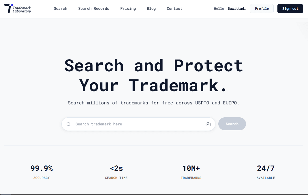 Trademark Lab screenshot 2