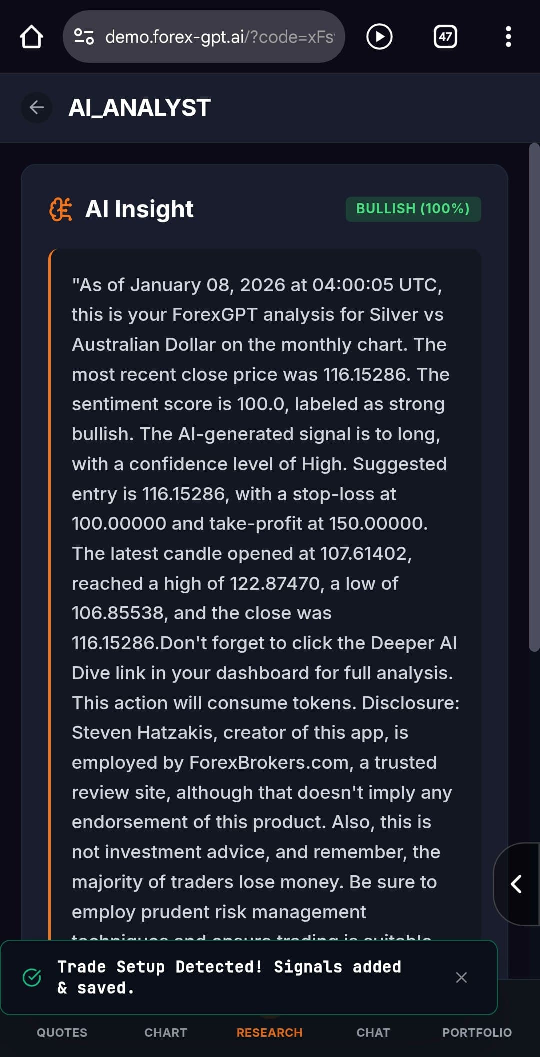 ForexGPT® Voice/Chat controlled trading screenshot 14