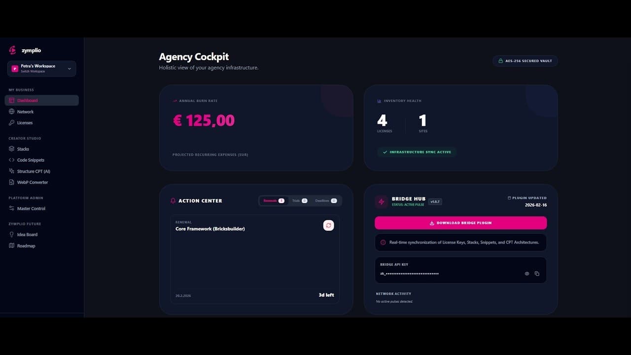 zymplio: Master your WordPress Stack screenshot 1