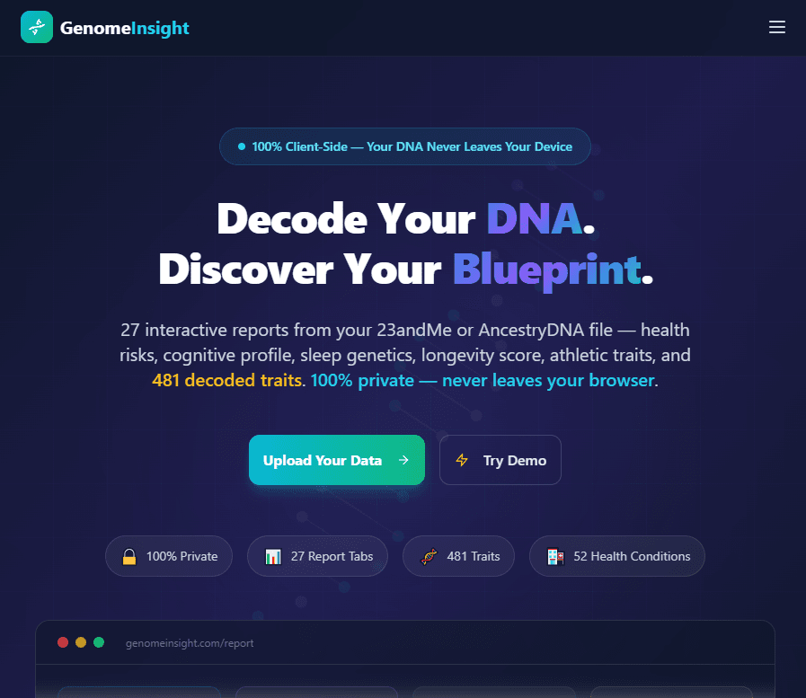 GenomeInsight screenshot 1