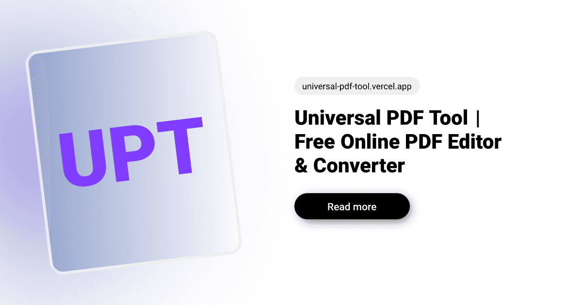 Universal PDF Tool screenshot 1