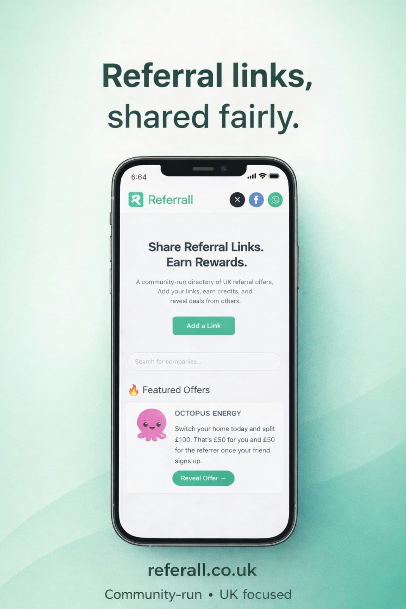 Referall screenshot 1