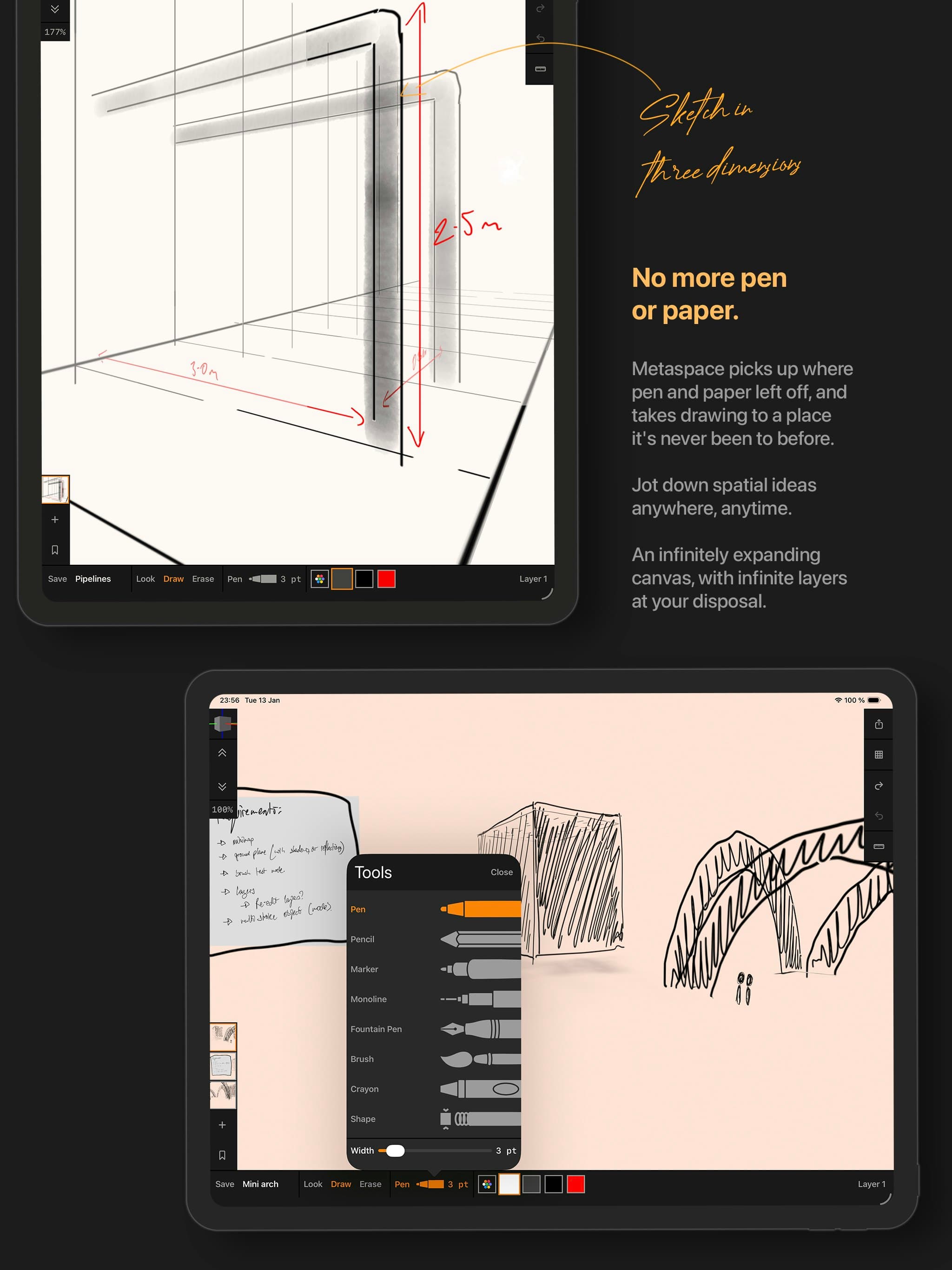 Metaspace 3D Sketchbook screenshot 2