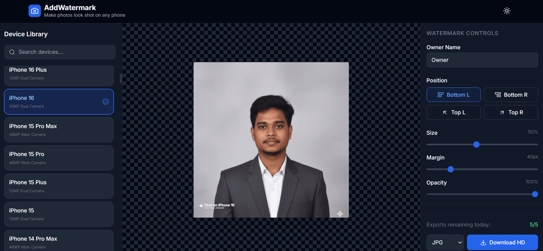 AddWatermark screenshot 3