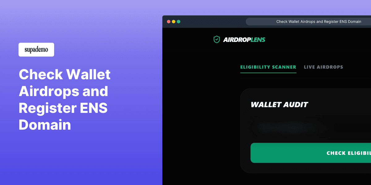 AirdropLens screenshot 1