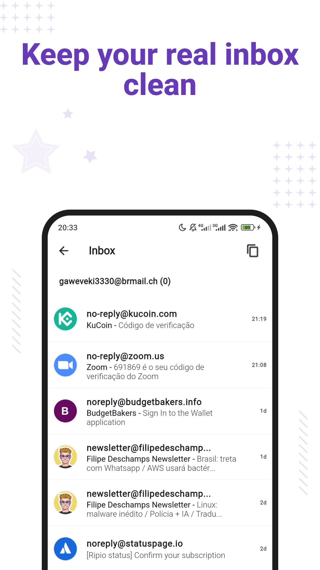 FakeMail - Temp Mail App screenshot 2