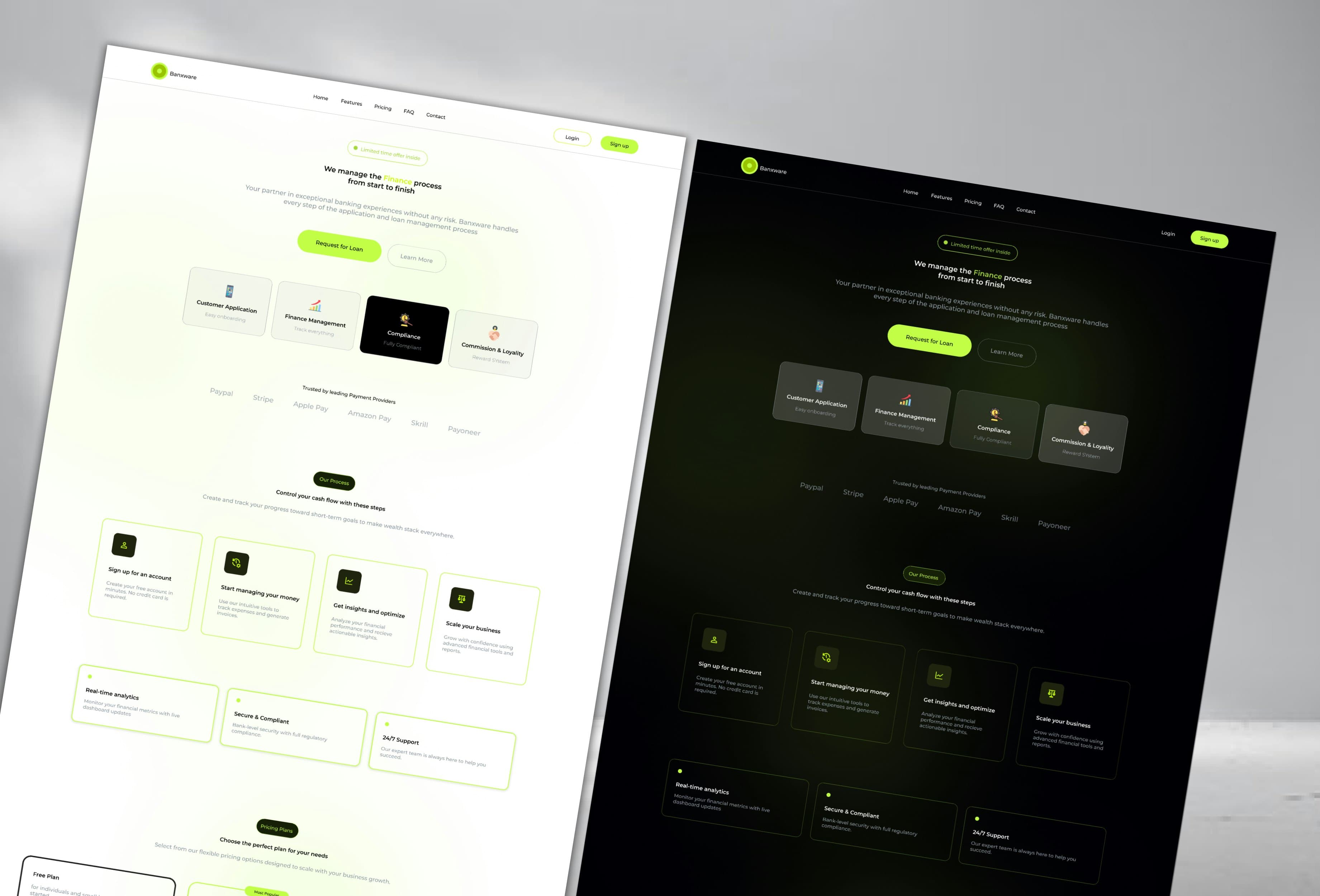 Banxware SaaS Landing Page Template screenshot 4