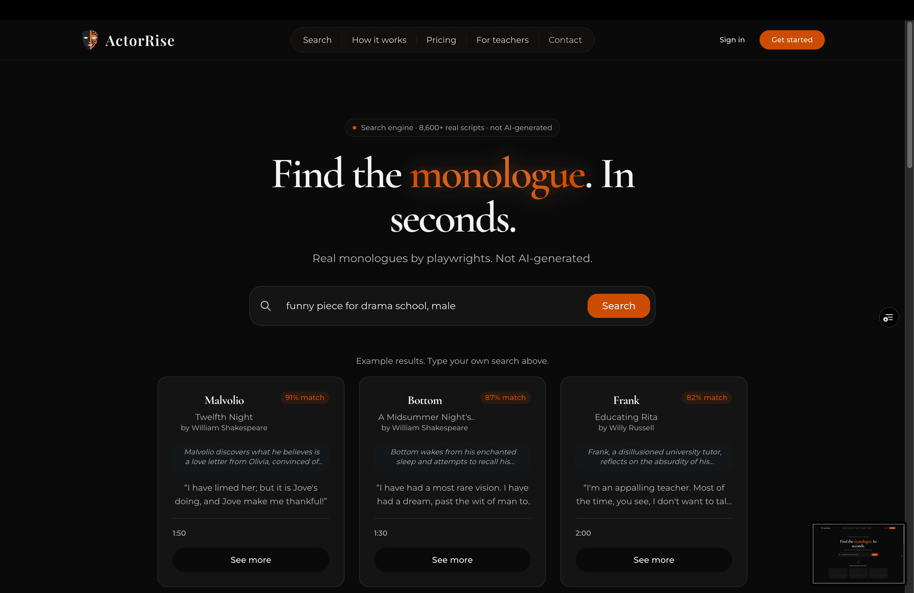 ActorRise screenshot 2
