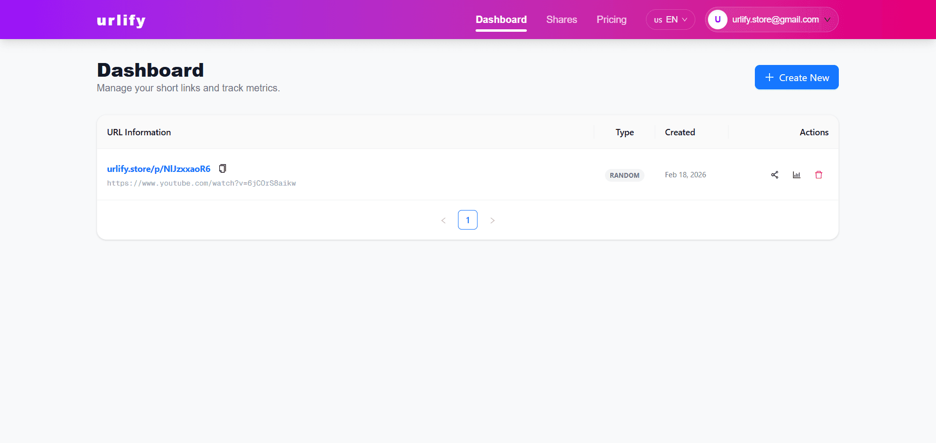 Urlify.store screenshot 2