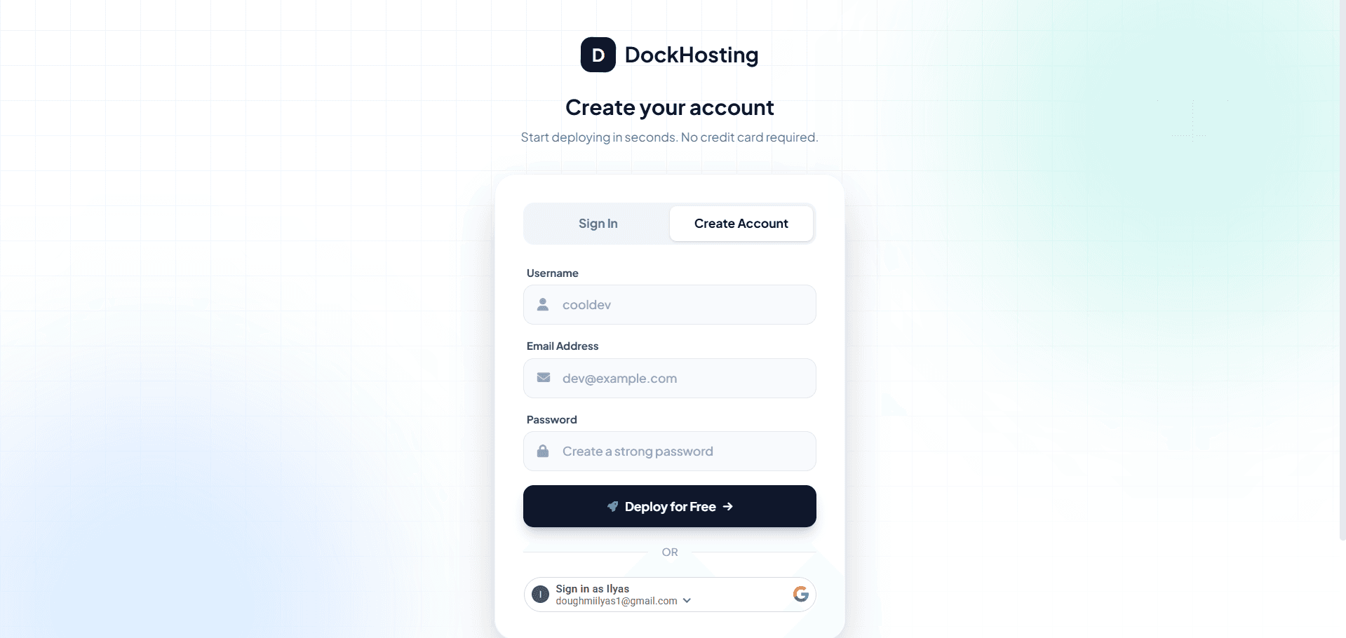 Dock Hosting screenshot 2