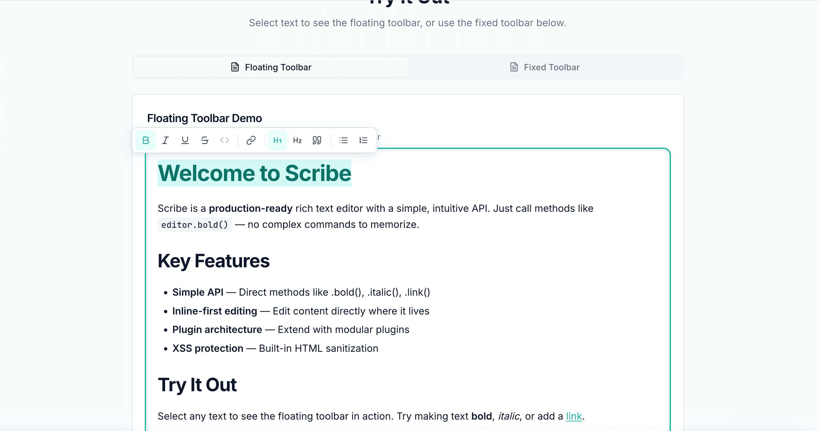 ScribeJS — Next-Gen Editor Core screenshot 4