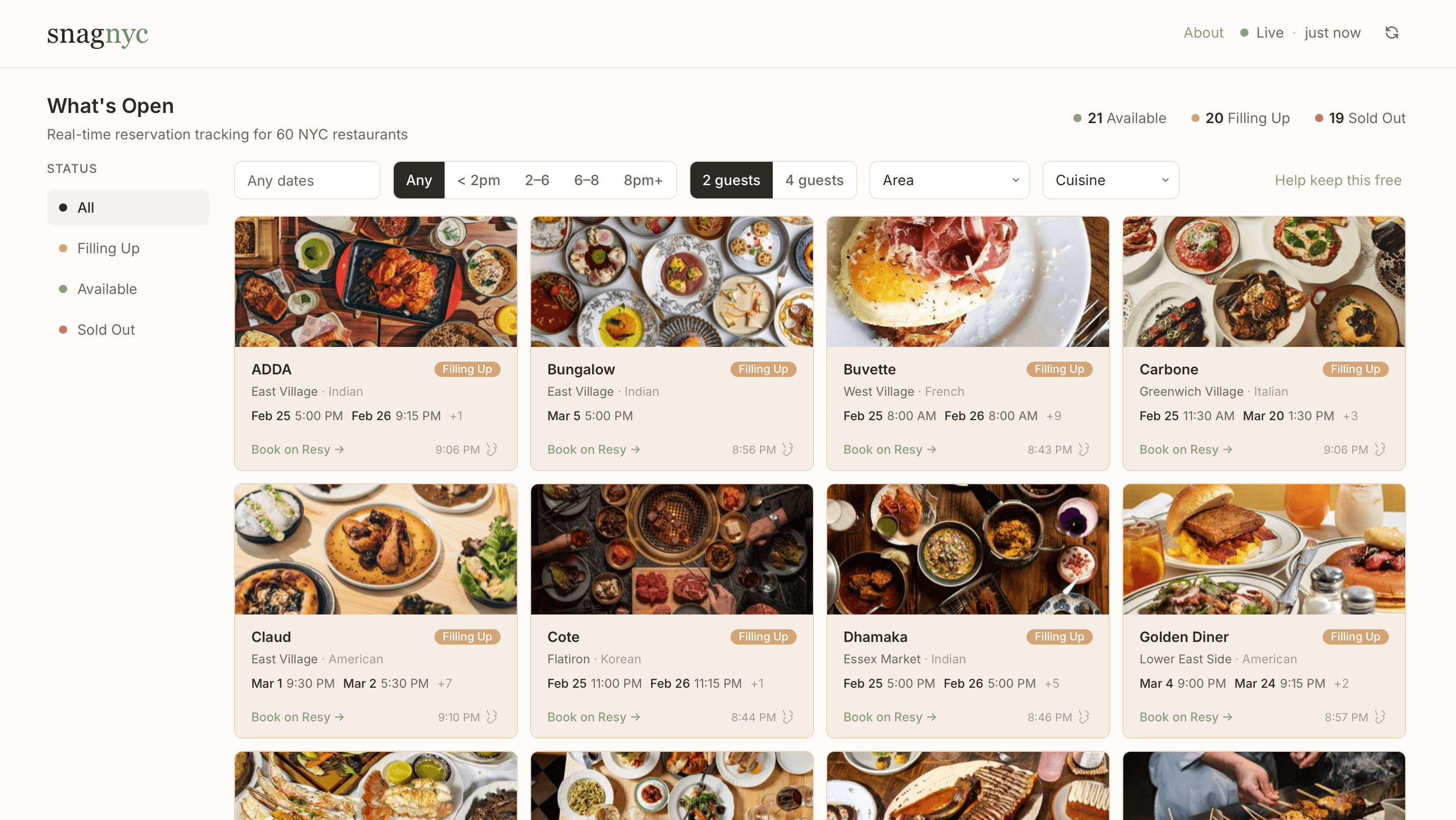 SnagNYC screenshot 1