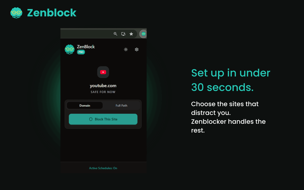 ZenBlock - Mindful website blocker screenshot 5
