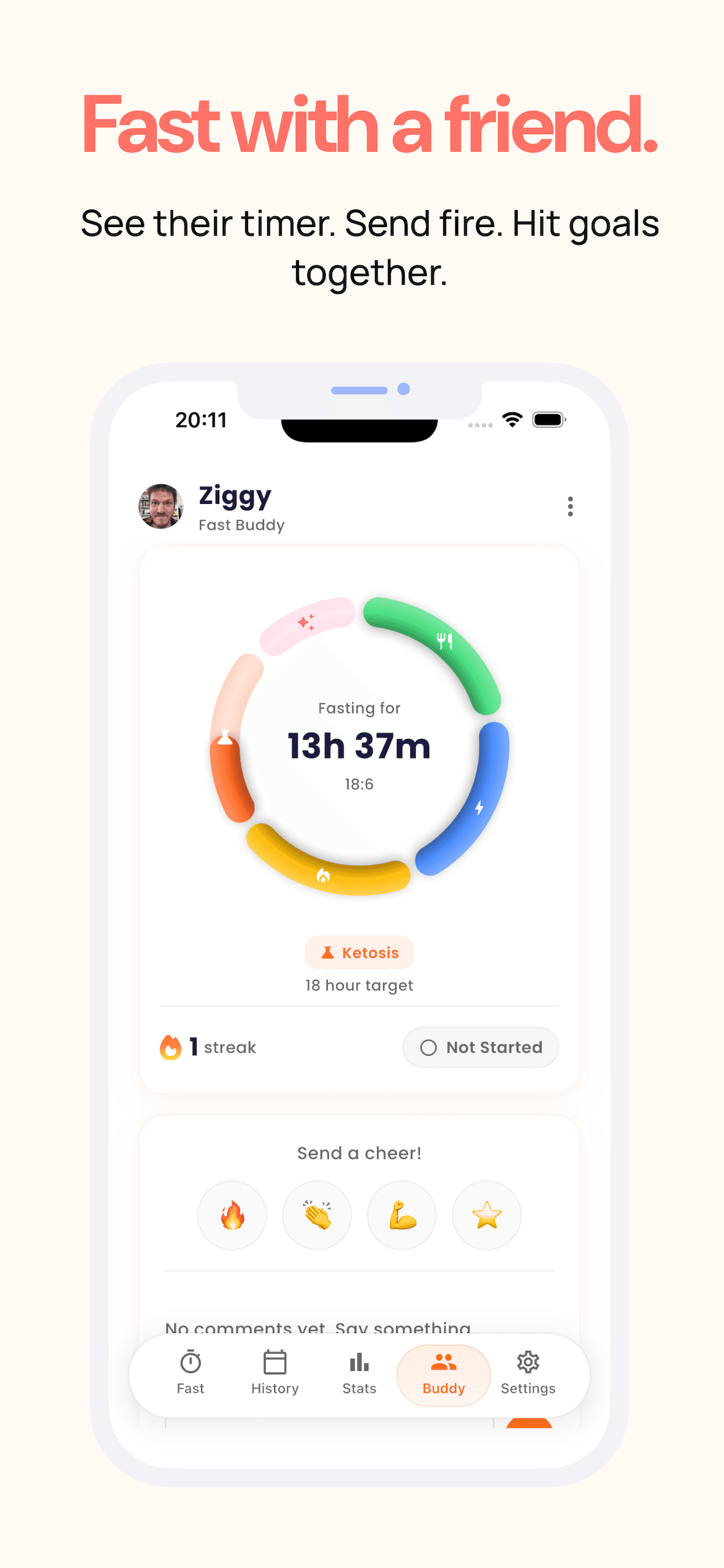 Fasted - Intermittent fasting /w friends screenshot 3