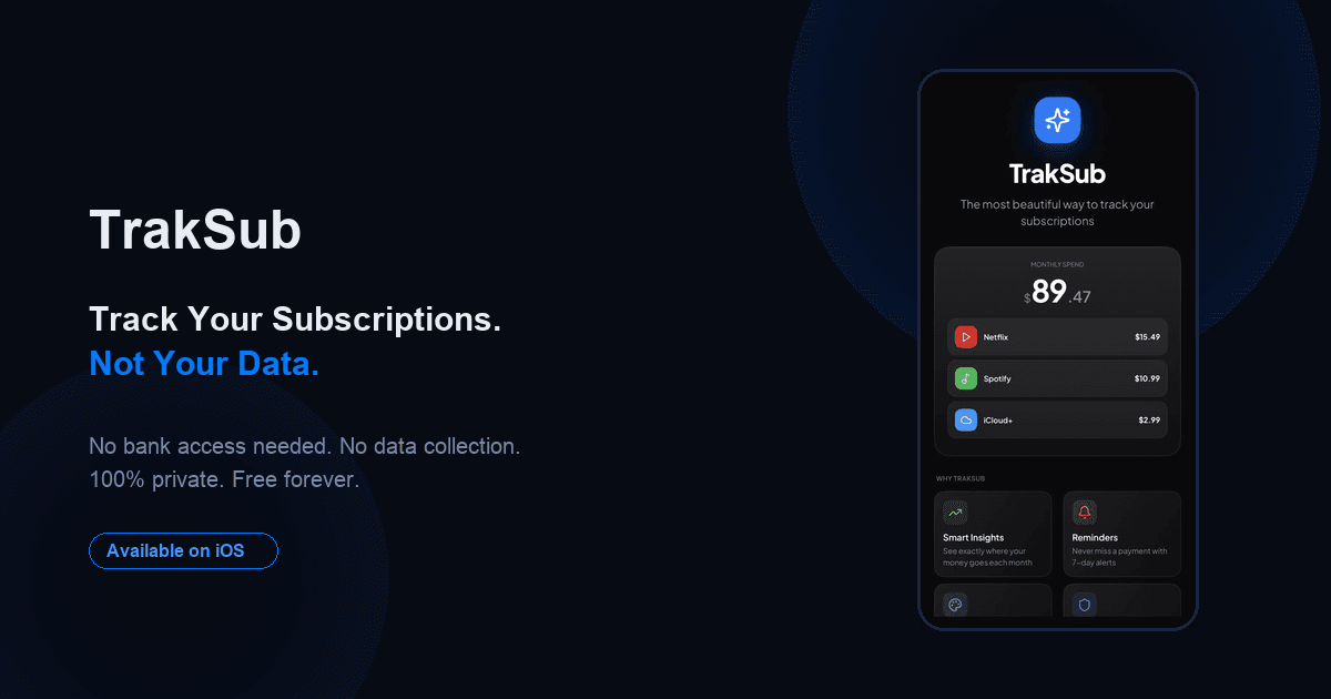 TrakSub screenshot 1