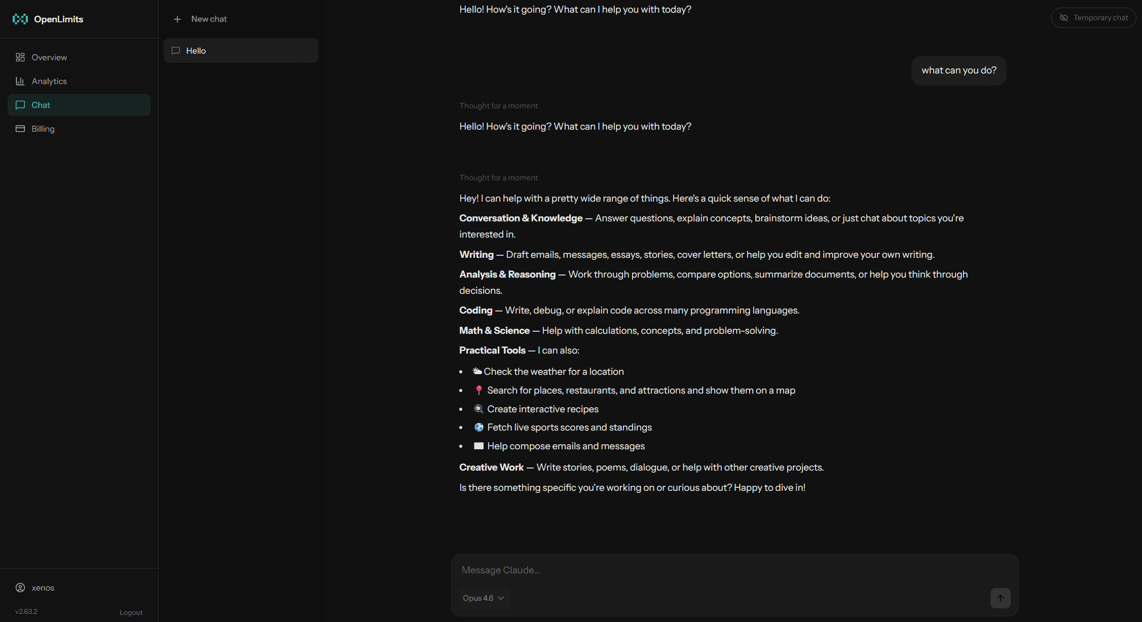 OpenLimits screenshot 3