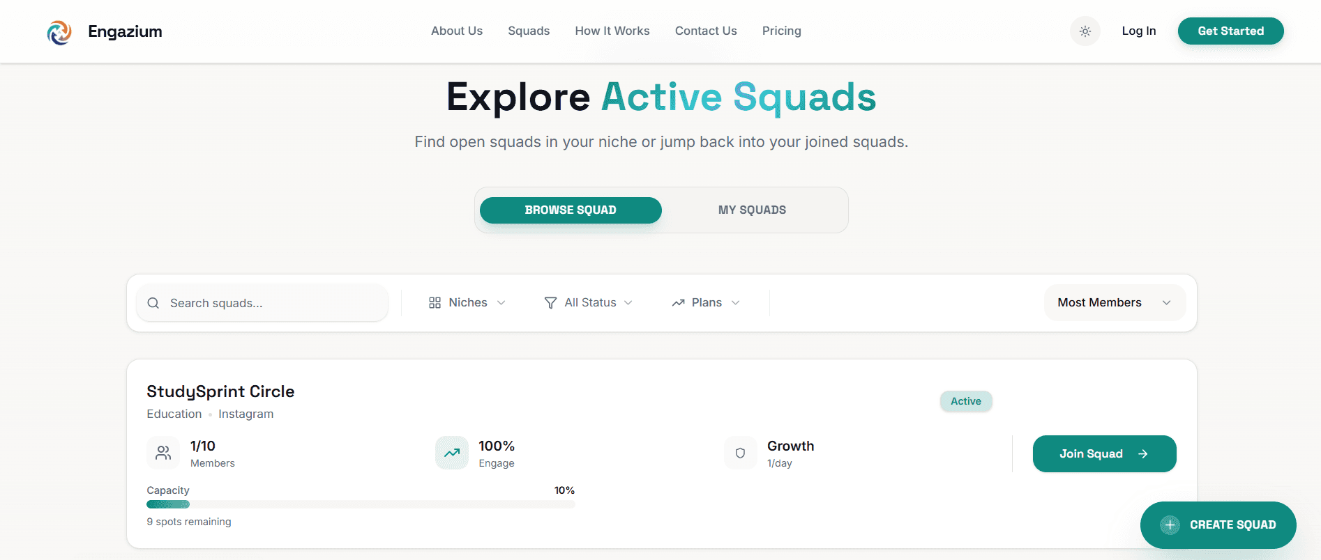 Engazium screenshot 1