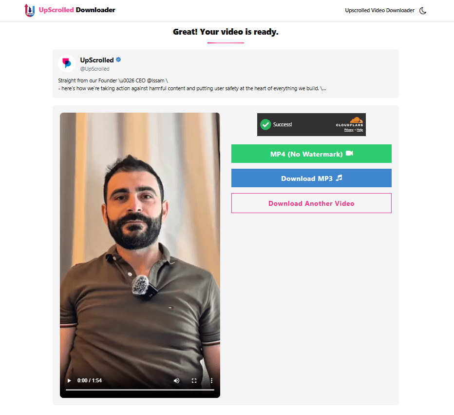 UpScrolled Downloader screenshot 2