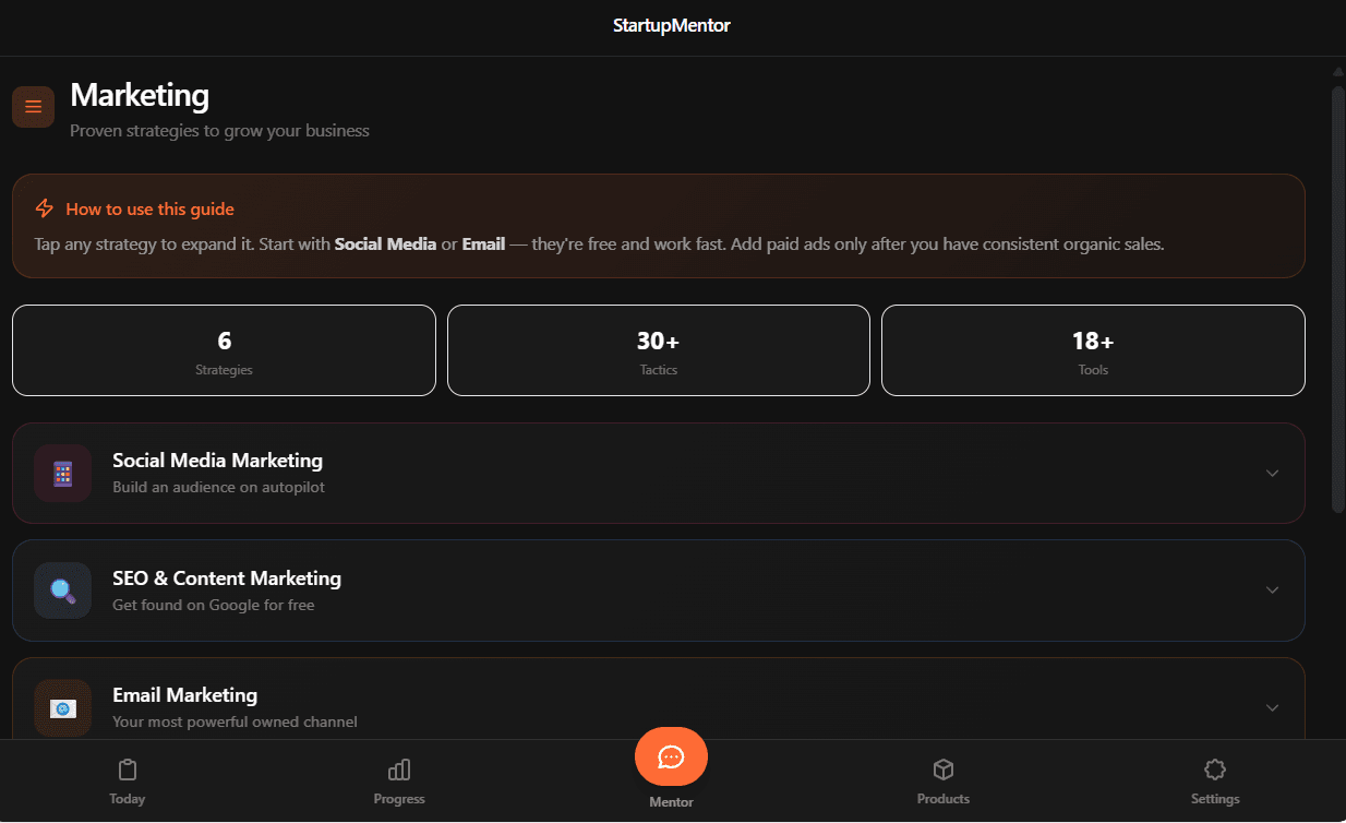 StartupMentor screenshot 5