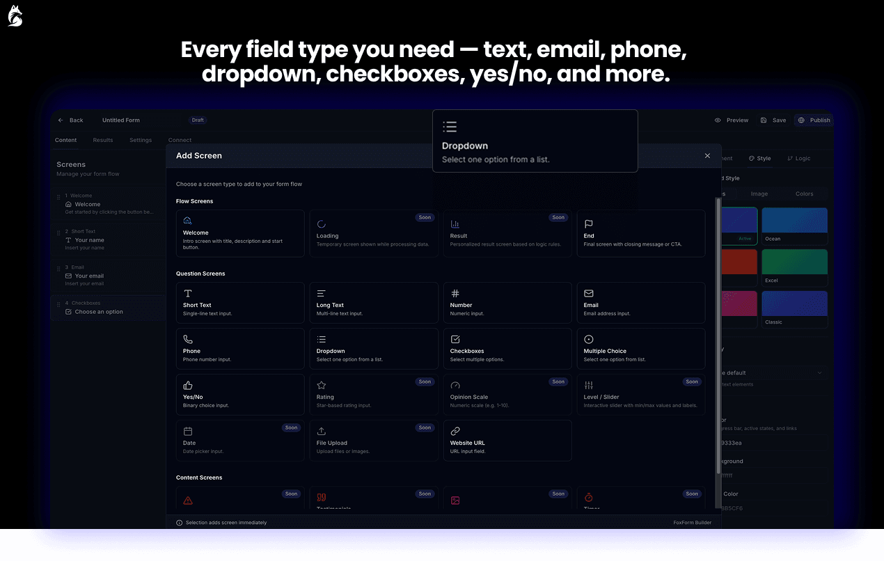 FoxForm screenshot 2