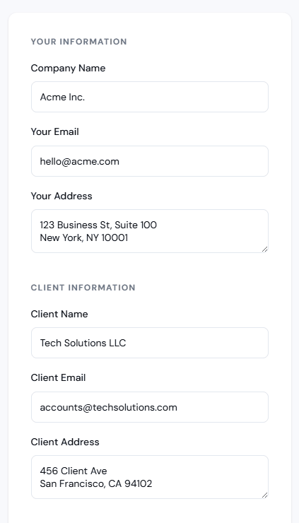Free Invoice Generator - 100+ Currencies screenshot 2