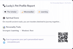 Petstory-Pet Personality Report
