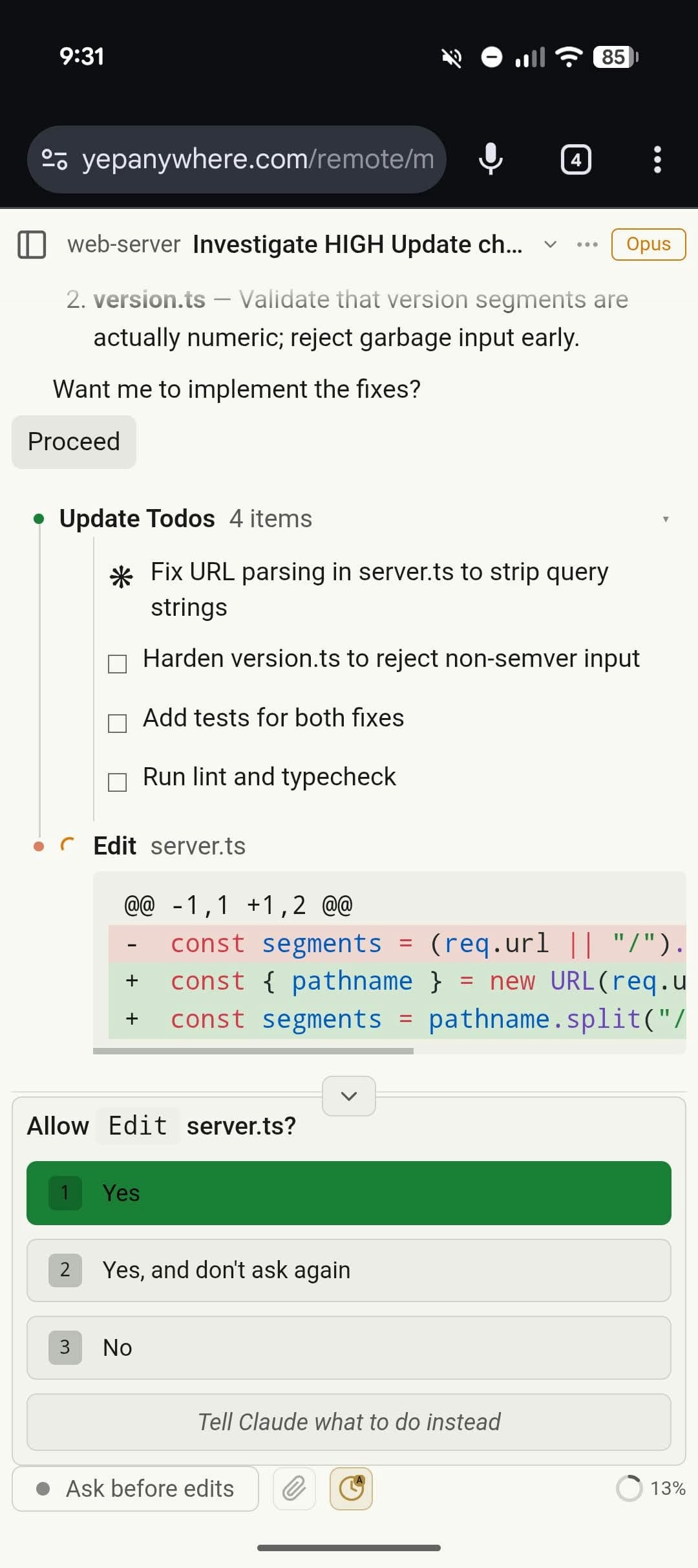 Yep Anywhere screenshot 4