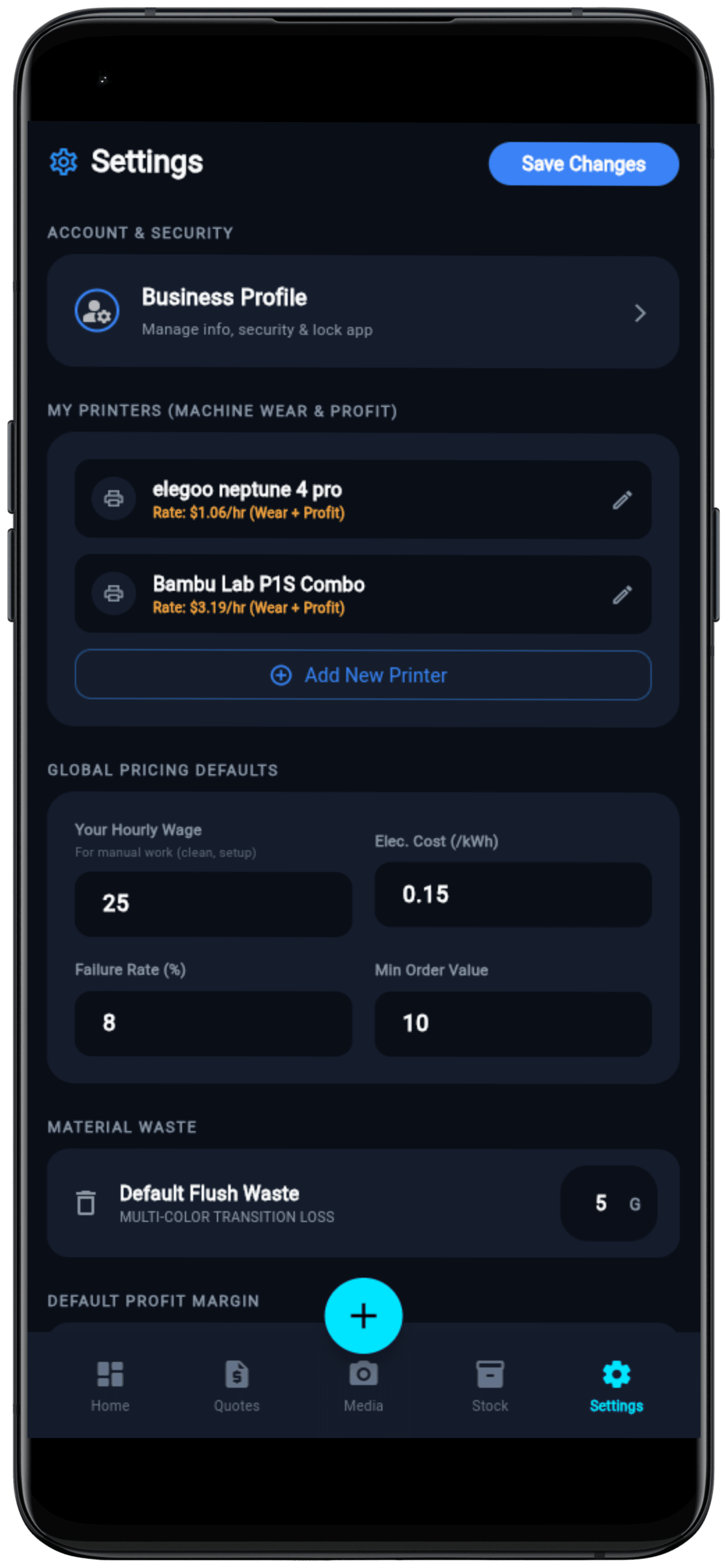 3D Print Pro: Cost & Fleet Manager screenshot 22