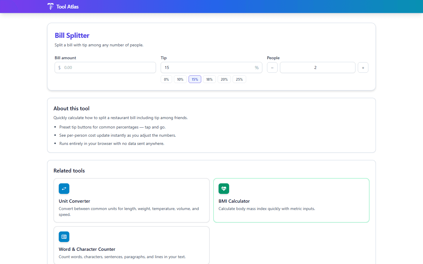 Tool Atlas: Free Online Toolbox screenshot 4