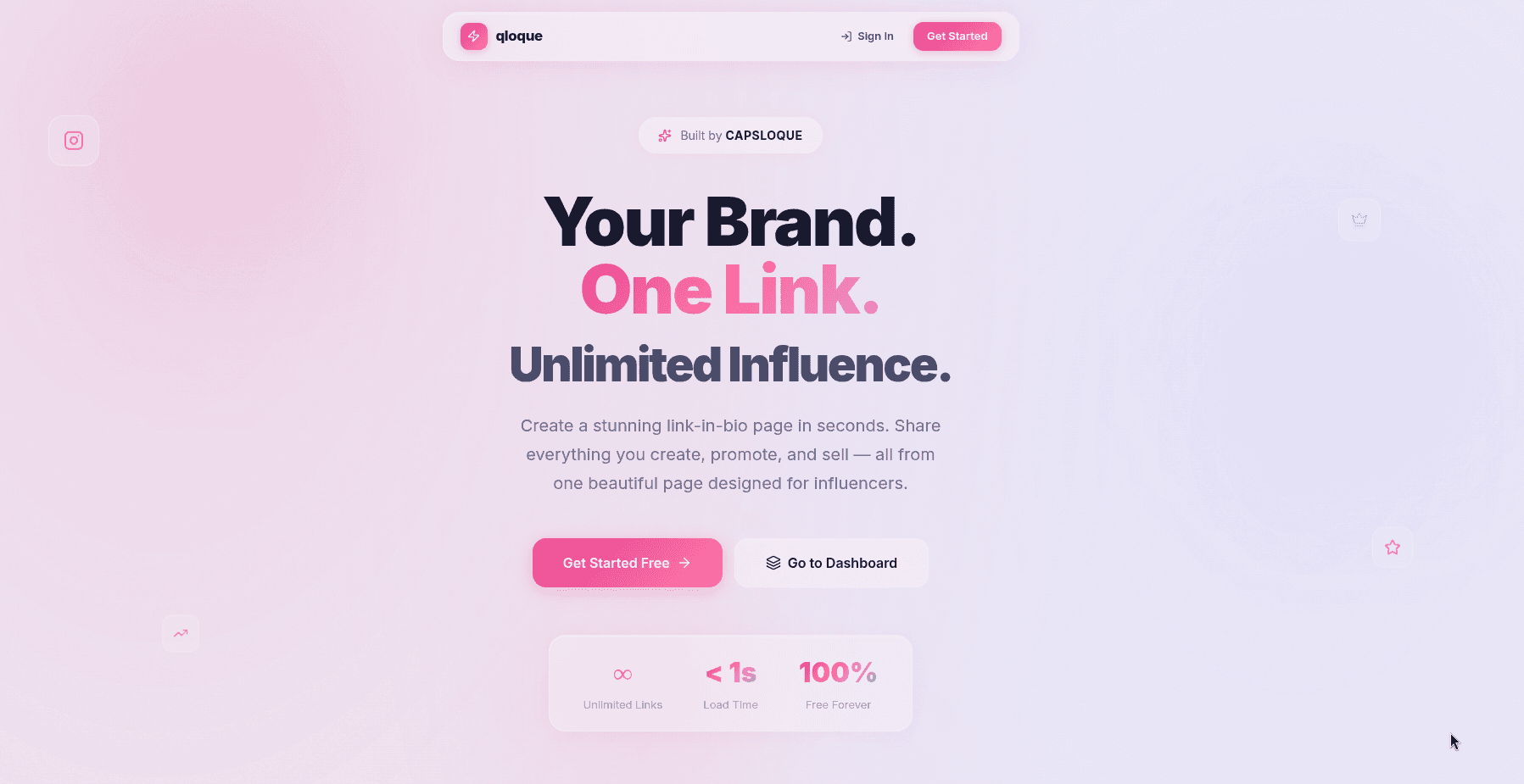 qloque —  link in Bio Application screenshot 1