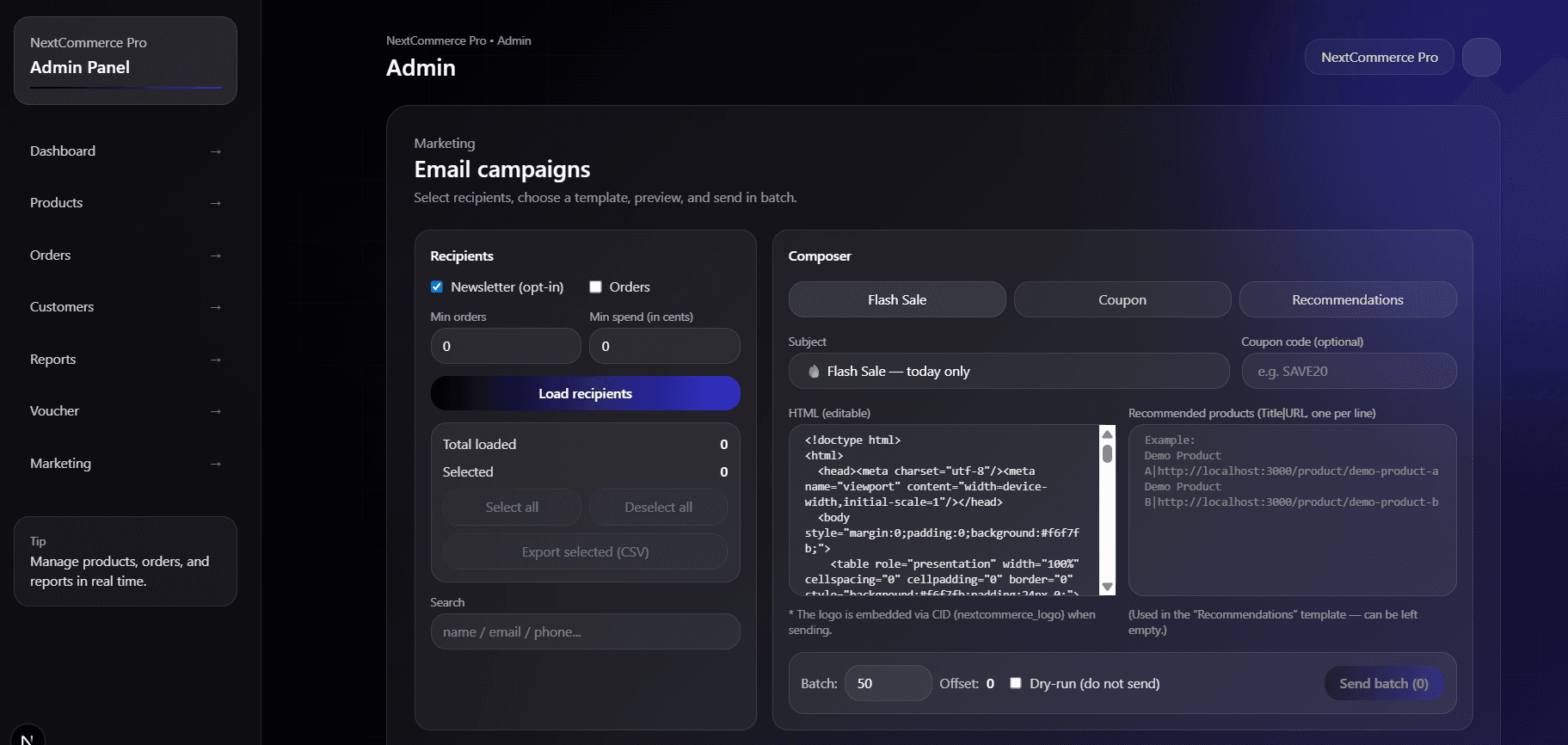 NextCommerce Pro screenshot 18